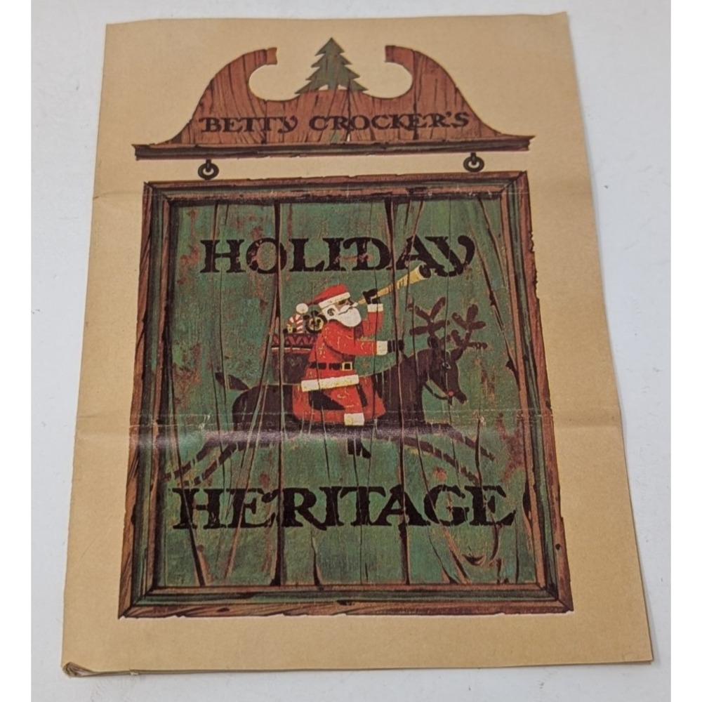 Vintage Betty Crocker's Holiday Heritage Christmas Cook Book Let 1960s